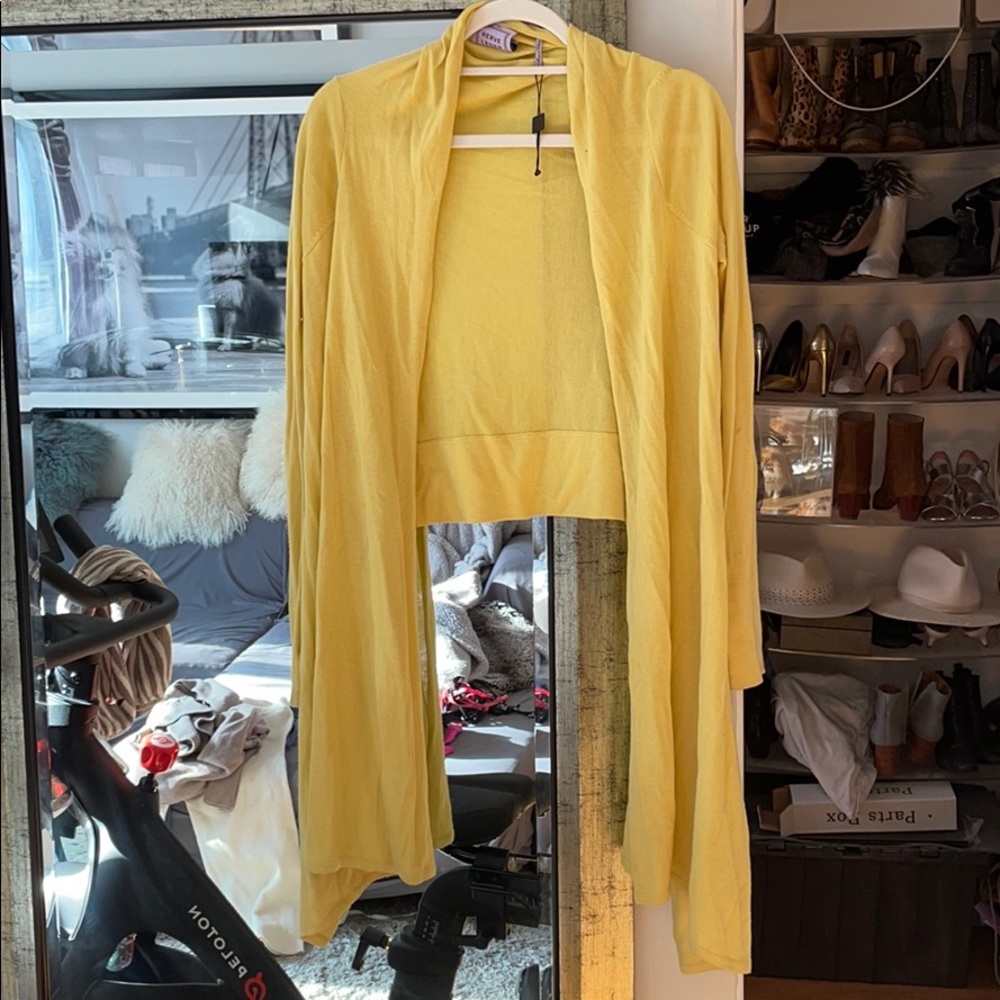 Herve Leger Open Front Sweater